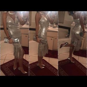 Silver car wash dress